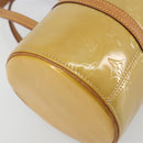 LOUIS VUITTON Monogram Vernis Bedford Hand Bag Beige M91006 LV Auth am12370V-13