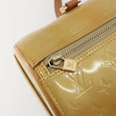 LOUIS VUITTON Monogram Vernis Bedford Hand Bag Beige M91006 LV Auth am12370V-14