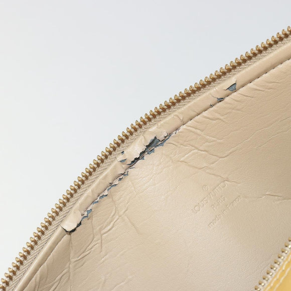 LOUIS VUITTON Monogram Vernis Bedford Hand Bag Beige M91006 LV Auth am12370V