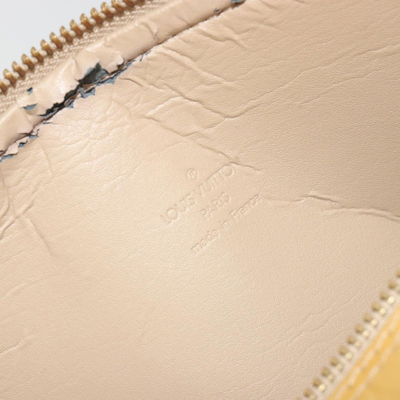 LOUIS VUITTON Monogram Vernis Bedford Hand Bag Beige M91006 LV Auth am12370V