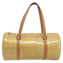 LOUIS VUITTON Monogram Vernis Bedford Hand Bag Beige M91006 LV Auth am12370V-2