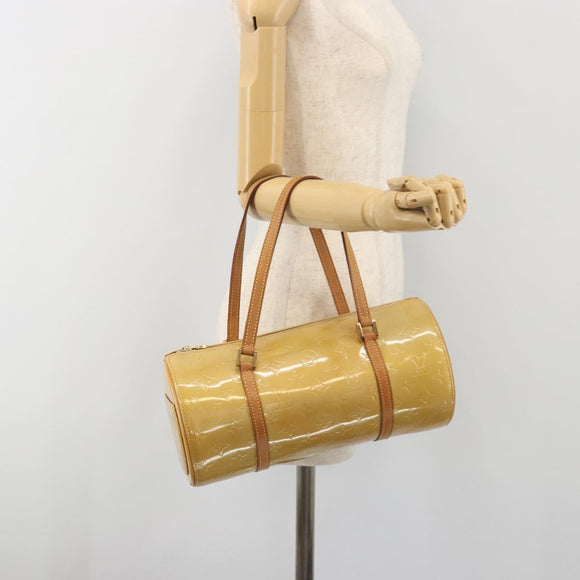 LOUIS VUITTON Monogram Vernis Bedford Hand Bag Beige M91006 LV Auth am12370V