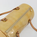 LOUIS VUITTON Monogram Vernis Bedford Hand Bag Beige M91006 LV Auth am12370V-6