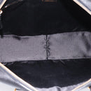 PRADA Hand Bag Saffiano Black Gold Tone Auth am12372SAM-10