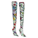 GUCCI x BALENCIAGA The Hacker Project Floral Long Heels Canvas Auth am12373SAM-1
