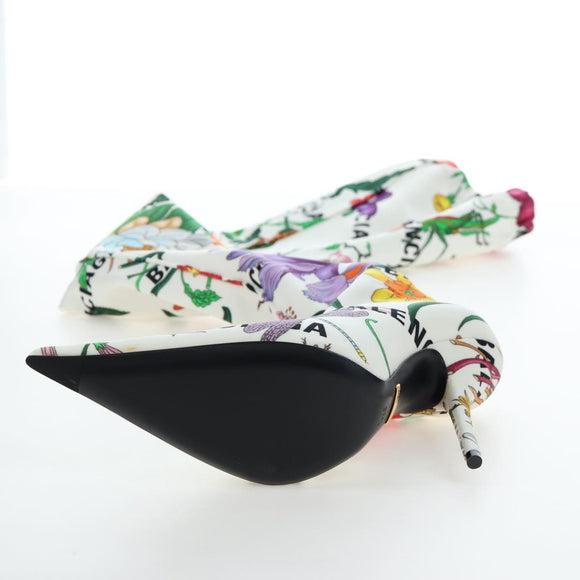 GUCCI x BALENCIAGA The Hacker Project Floral Long Heels Canvas Auth am12373SAM
