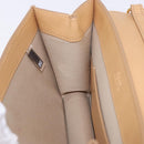 Chloe C Chain Shoulder Bag Leather Beige Gold Tone Auth am12374V-20