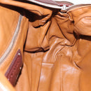 PRADA Hand Bag Leather Brown Silver BR2804 Auth am12375V-18