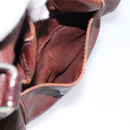 PRADA Hand Bag Leather Brown Silver BR2804 Auth am12375V-24