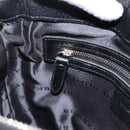 BURBERRY Nova Check Shoulder Bag Canvas Black Beige Auth am12376V-19