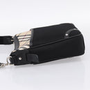 BURBERRY Nova Check Shoulder Bag Canvas Black Beige Auth am12376V-3