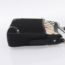 BURBERRY Nova Check Shoulder Bag Canvas Black Beige Auth am12376V-4