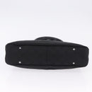 GUCCI GG Canvas Hand Bag Black Silver 131329 Auth am12380V-6