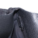 GUCCI GG Canvas Hand Bag Black Silver 131329 Auth am12380V-21