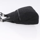 GUCCI GG Canvas Hand Bag Black Silver 131329 Auth am12380V-5