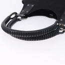 GUCCI GG Canvas Hand Bag Black Silver 131329 Auth am12380V-8