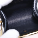 Christian Dior Trotter Canvas Coin Purse Navy Gold Auth am12381V-14