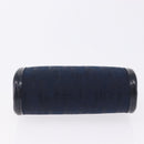Christian Dior Trotter Canvas Coin Purse Navy Gold Auth am12381V-7