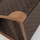 CELINE Macadam Canvas Hand Bag PVC Leather Brown Gold Auth am12382A-14
