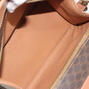 CELINE Macadam Canvas Hand Bag PVC Leather Brown Gold Auth am12382A-11