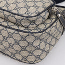 GUCCI GG Supreme Shoulder Bag PVC Navy Silver 246881 Auth am12385A-10