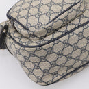 GUCCI GG Supreme Shoulder Bag PVC Navy Silver 246881 Auth am12385A-11