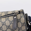 GUCCI GG Supreme Shoulder Bag PVC Navy Silver 246881 Auth am12385A-14
