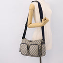 GUCCI GG Supreme Shoulder Bag PVC Navy Silver 246881 Auth am12385A-22