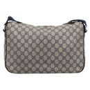 GUCCI GG Supreme Shoulder Bag PVC Navy Silver 246881 Auth am12385A-3