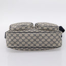 GUCCI GG Supreme Shoulder Bag PVC Navy Silver 246881 Auth am12385A-9