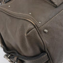 Chloe Paddington Hand Bag Leather Gray Silver Auth am12387V-15