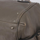 Chloe Paddington Hand Bag Leather Gray Silver Auth am12387V-16