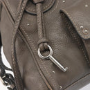 Chloe Paddington Hand Bag Leather Gray Silver Auth am12387V-10