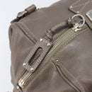 Chloe Paddington Hand Bag Leather Gray Silver Auth am12387V-19