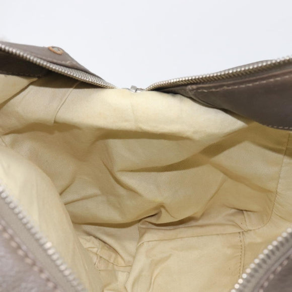 Chloe Paddington Hand Bag Leather Gray Silver Auth am12387V