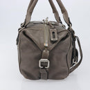 Chloe Paddington Hand Bag Leather Gray Silver Auth am12387V-4