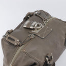 Chloe Paddington Hand Bag Leather Gray Silver Auth am12387V-6