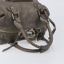 Chloe Paddington Hand Bag Leather Gray Silver Auth am12387V-7
