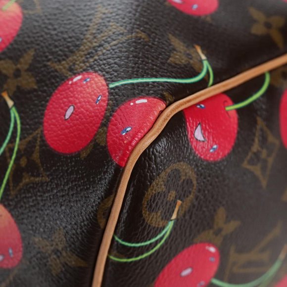 LOUIS VUITTON Monogram Cherry Keepall 45 Boston Bag M95011 LV Auth am12388SM