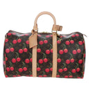 LOUIS VUITTON Monogram Cherry Keepall 45 Boston Bag M95011 LV Auth am12388SM-13