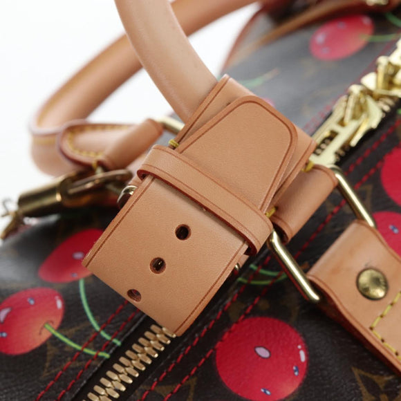 LOUIS VUITTON Monogram Cherry Keepall 45 Boston Bag M95011 LV Auth am12388SM