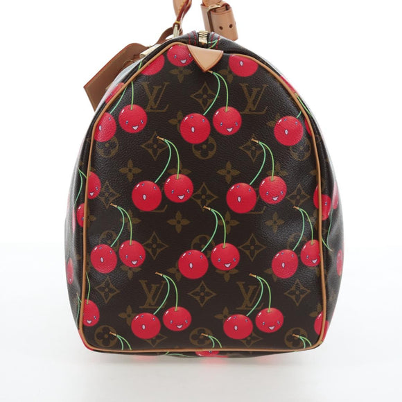 LOUIS VUITTON Monogram Cherry Keepall 45 Boston Bag M95011 LV Auth am12388SM