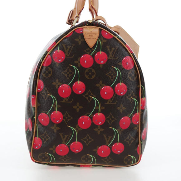 LOUIS VUITTON Monogram Cherry Keepall 45 Boston Bag M95011 LV Auth am12388SM