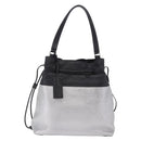 Miu Miu Shoulder Bag Leather Silver R1129C Auth am12389A-2