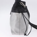 Miu Miu Shoulder Bag Leather Silver R1129C Auth am12389A-5