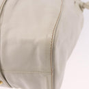 Miu Miu Hand Bag Leather 2way White Gold RT0383 Auth am12391V-14