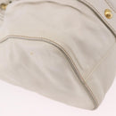 Miu Miu Hand Bag Leather 2way White Gold RT0383 Auth am12391V-15