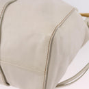 Miu Miu Hand Bag Leather 2way White Gold RT0383 Auth am12391V-16