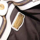 Miu Miu Hand Bag Leather 2way White Gold RT0383 Auth am12391V-18
