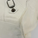 BALENCIAGA The box Hand Bag Leather 2way White 145694 Auth am12395V-15